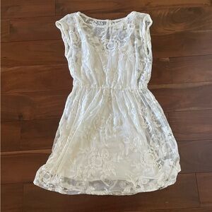Hollister White Lace Sundress S